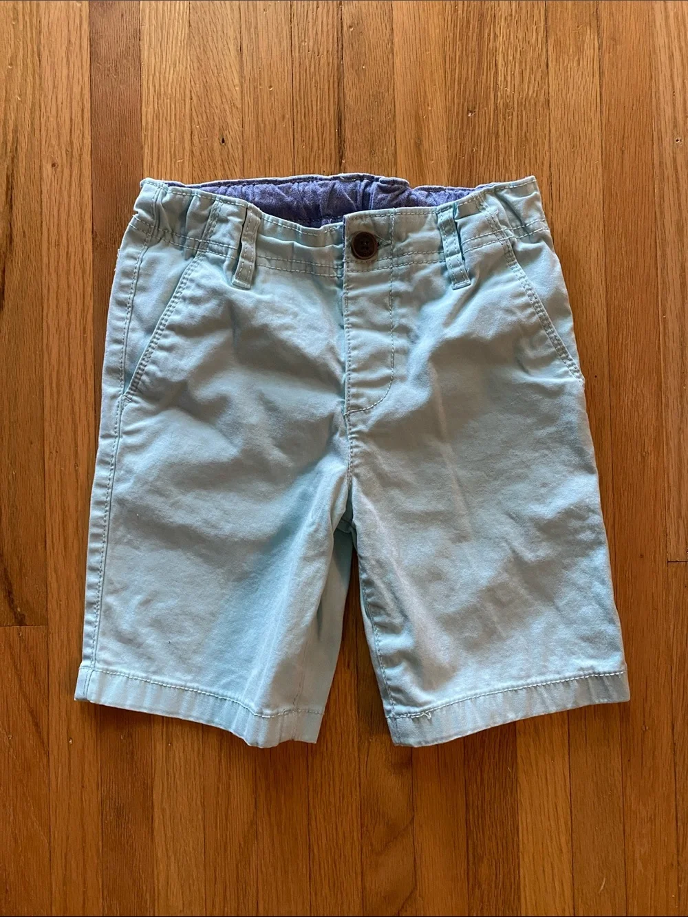Light Blue Boys' Cotton Shorts - OshKosh Classic Everyday Style